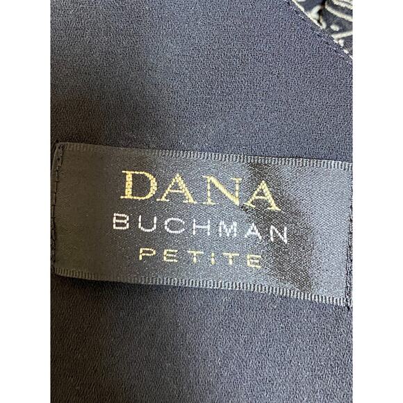 Dana Buchman Womens 100% Silk Y2K Whimsigoth Midi Dress Size 8 Petite Grunge - Picture 8 of 13